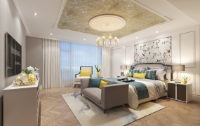 田园风卧室3DMAX模型设计